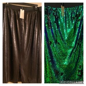 Simply Be Sequins skirts.. 1 Teal and 1 Black